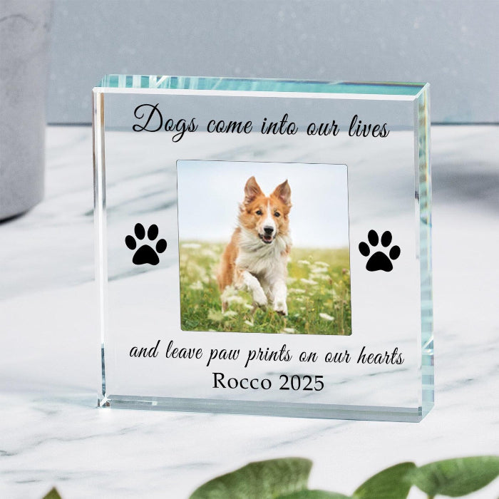 Personalised Glass Plaque Bocks