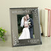 Mr and Mrs Wedding Diamante Glass Photo Frame - 6x4