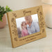Personalised Granny Wild Flowers 6x4 Oak Finish Photo Frame