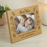 Personalised Photo Frame With Name & Message - Wildflowers
