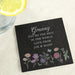 Personalised Granny Wild Flowers Slate Coaster