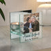 Personalised Photo Upload Wedding Glass Tealight Holder