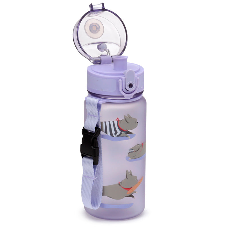 Bertrand the French Bulldog Pop Top 350ml Shatterproof Children's Bottle