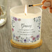 Personalised Granny Wild Flowers Candle Jar