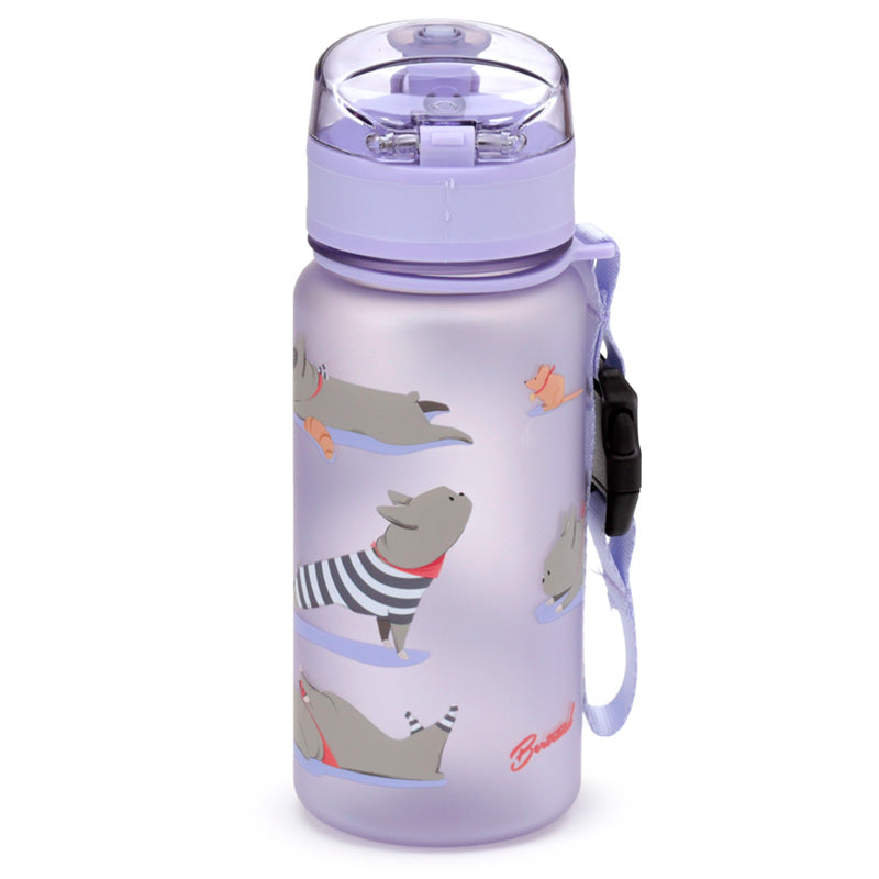 Bertrand the French Bulldog Pop Top 350ml Shatterproof Children's Bottle