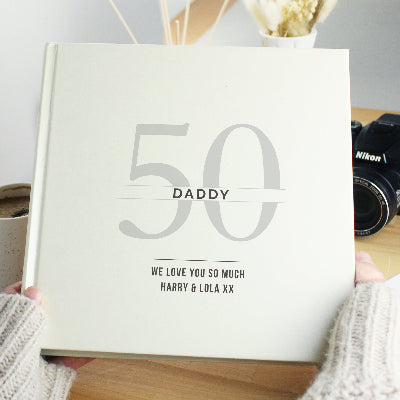 50th Birthday Photo Album - Personalised