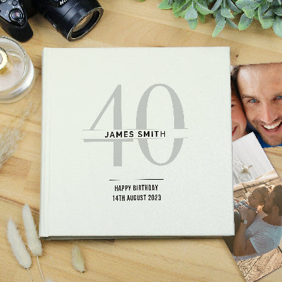 40th Birthday Photo Album - Personalised