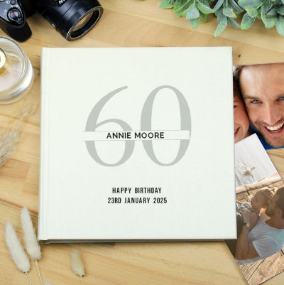 60th Birthday Photo Album - Personalised