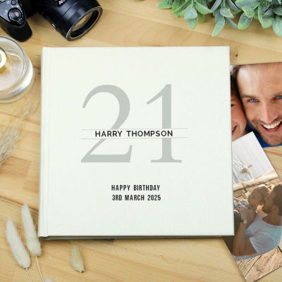 21st Birthday Photo Album - Personalised
