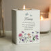 Personalised Nanny Wild Flowers Tealight Holder