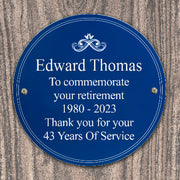 Personalised Heritage Plaque - Birthday & Retirement Gift