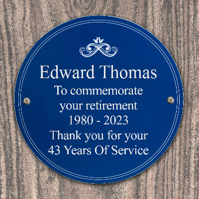 Personalised Heritage Plaque - Birthday & Retirement Gift