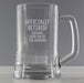 Personalised Retirement Glass Tankard Gift Boxed - Any Text