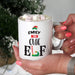 Personalised Cute Elf Mug - Novelty Christmas