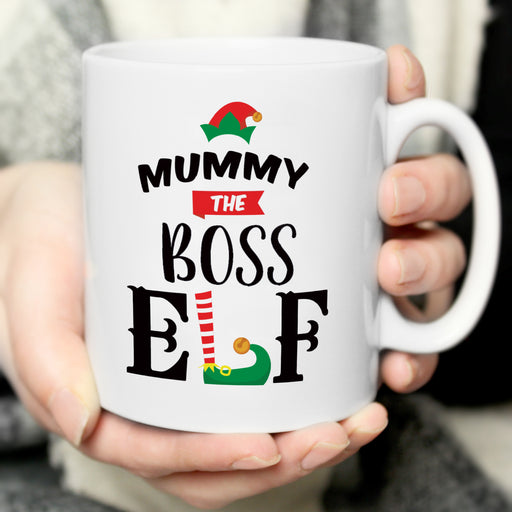 Personalised Boss Elf Mug - Novelty Christmas