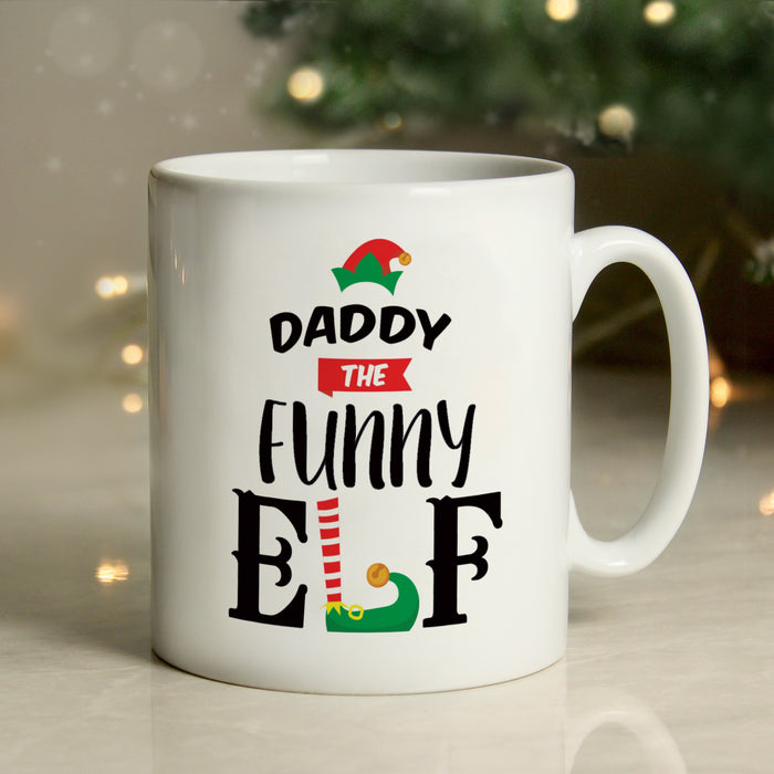 Personalised Funny Elf Mug - Novelty Christmas