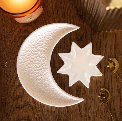 Crescent Moon and Star Trinket Dishes