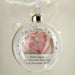 Personalised Our Star In Heaven Photo Upload Memorial Glass Bauble