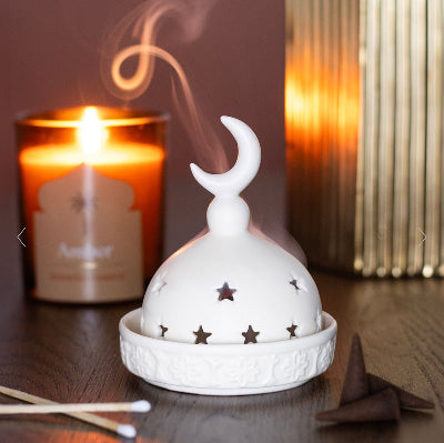 Mosque Incense Cone and Tealight Holder
