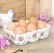 Hen Chicken Print Ceramic Egg Holder