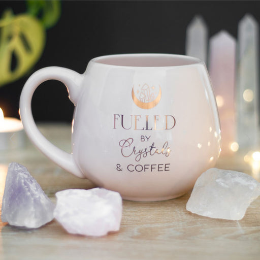 Crystals and Coffee Rounded Novelty Crystal Collector Mug
