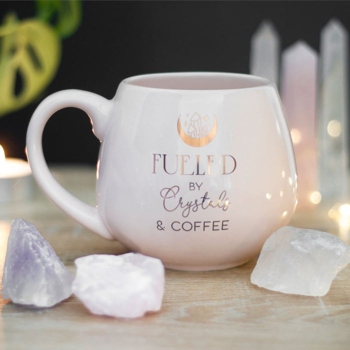 Fuelled By Crystals and Coffee Rounded Mug