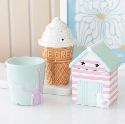 Ice Cream Cone Shaped Oil Burner - Seaside Home Decor