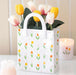 Tulip Print Ceramic Bag-Shaped Flower Vase - Mother’s Day Gift