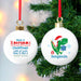 Personalised Have A Roar-Some Christmas Dinosaur Bauble