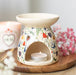 Cream Midnight Bloom Print Oil Burner & Wax Melt Burner