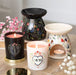 Cream Midnight Bloom Print Oil Burner & Wax Melt Burner