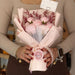 Large Soap Flower Pink Roses Bouquet