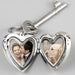 Personalised Heart Photo Locket Keyring - Any Text