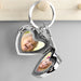 Personalised Heart Photo Locket Keyring - Any Text
