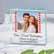 Personalised Our First Valentines Together Photo Plaque Block