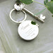 Personalised Swirls & Hearts Photo Locket Keyring