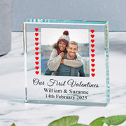Personalised Our First Valentines Together Photo Plaque Block