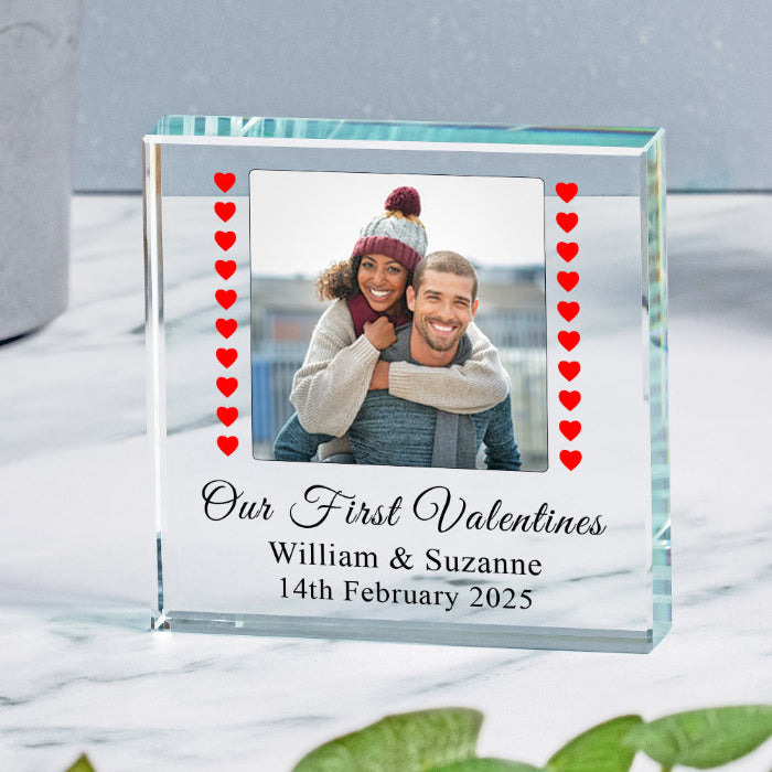 Personalised Our First Valentines Together Photo Plaque Block