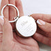 Personalised Swirls & Hearts Photo Locket Keyring