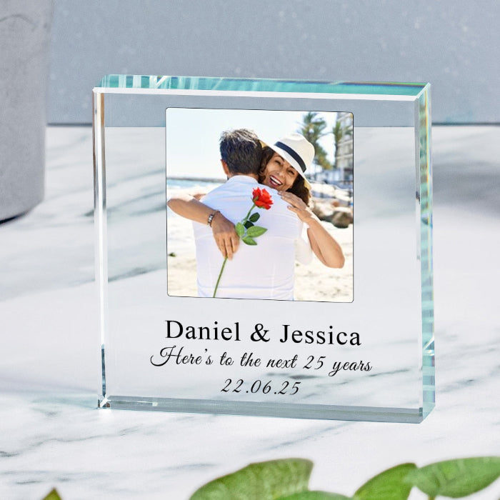 Personalised Anniversary Photo Gift Plaque