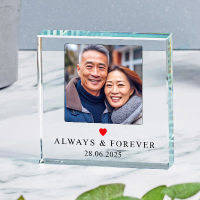 Always & Forever Couples Photo Gift Plaque