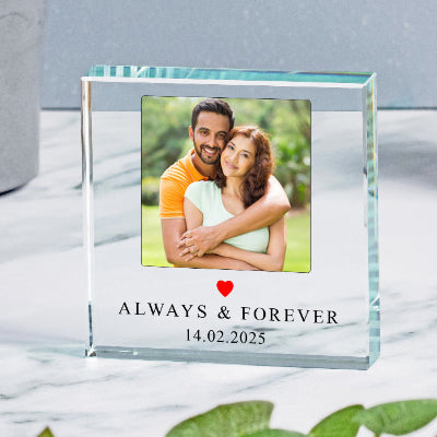 Always & Forever Couples Photo Gift Plaque