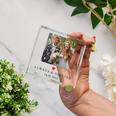 Always & Forever Couples Photo Gift Plaque