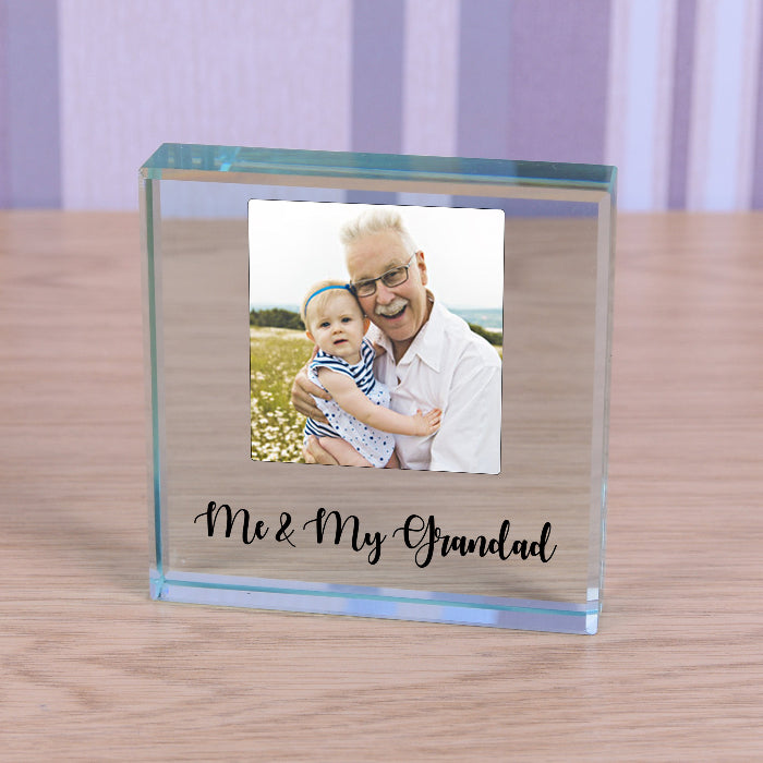 Me and My Grandad Photo Gift Plaque