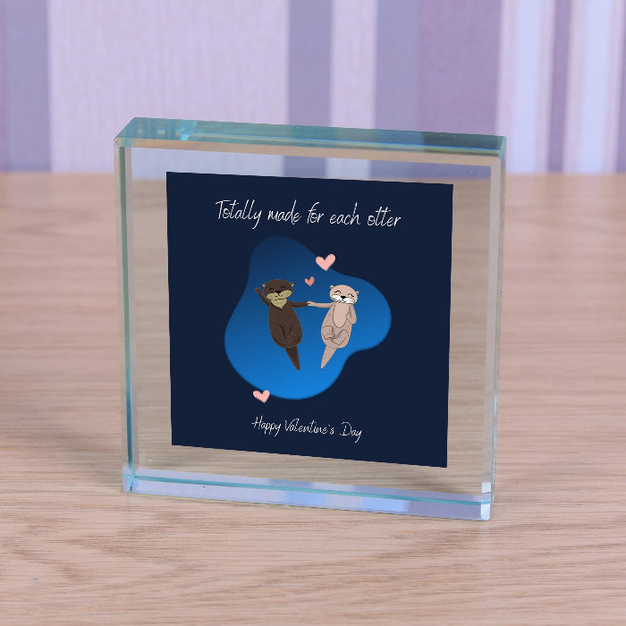 Totally Made For Each Otter Valentines Plaque Block