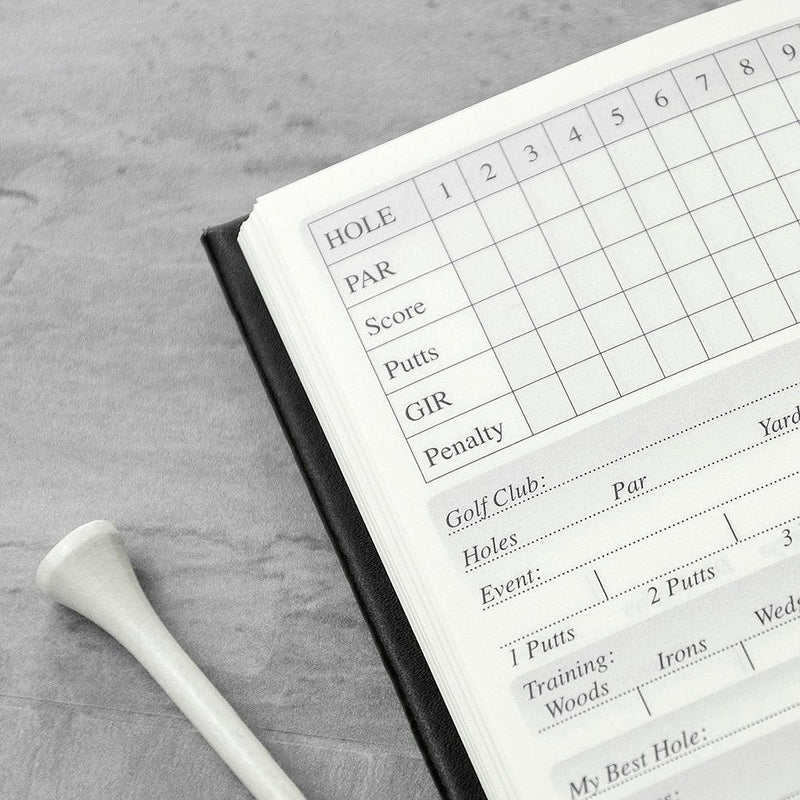 Personalised Leather Golf Note Book