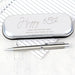 Personalised 65th Birthday Silver Pen and Box Gift Set