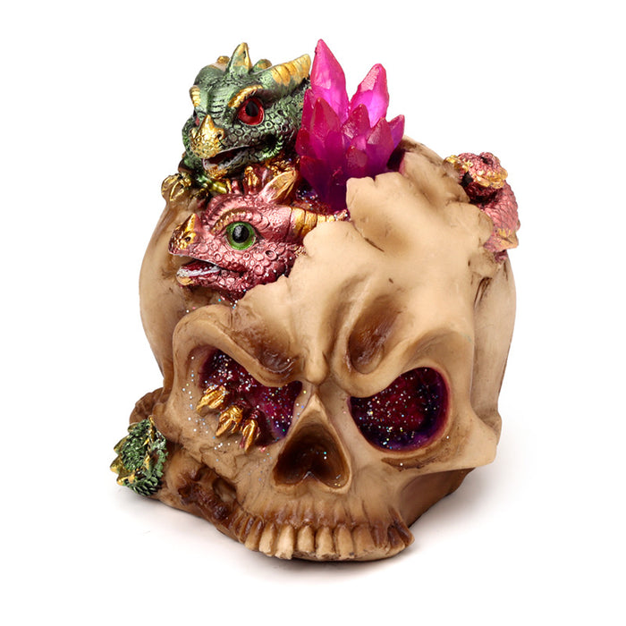Elements Baby Dragon LED Crystal Skull Ornament 