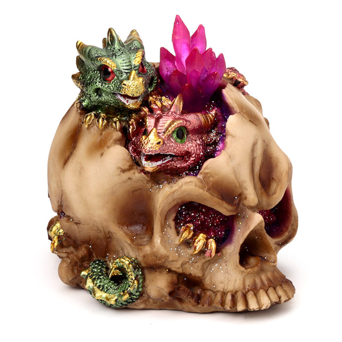 Elements Baby Dragon LED Crystal Skull Ornament 