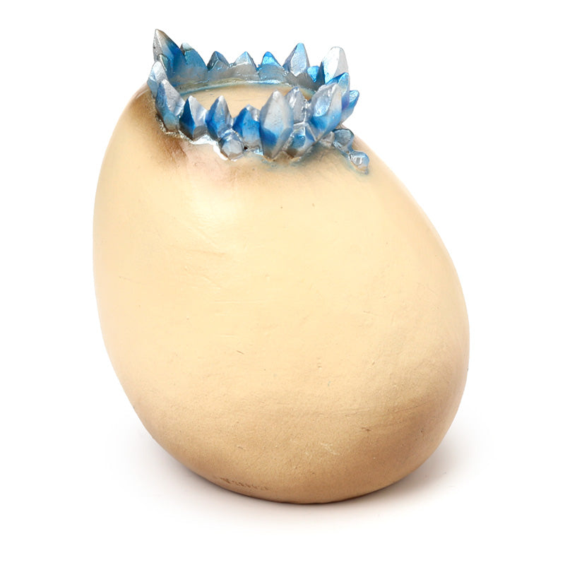 Elements Baby Dragon Crystal Egg Cave Tea Light Holder